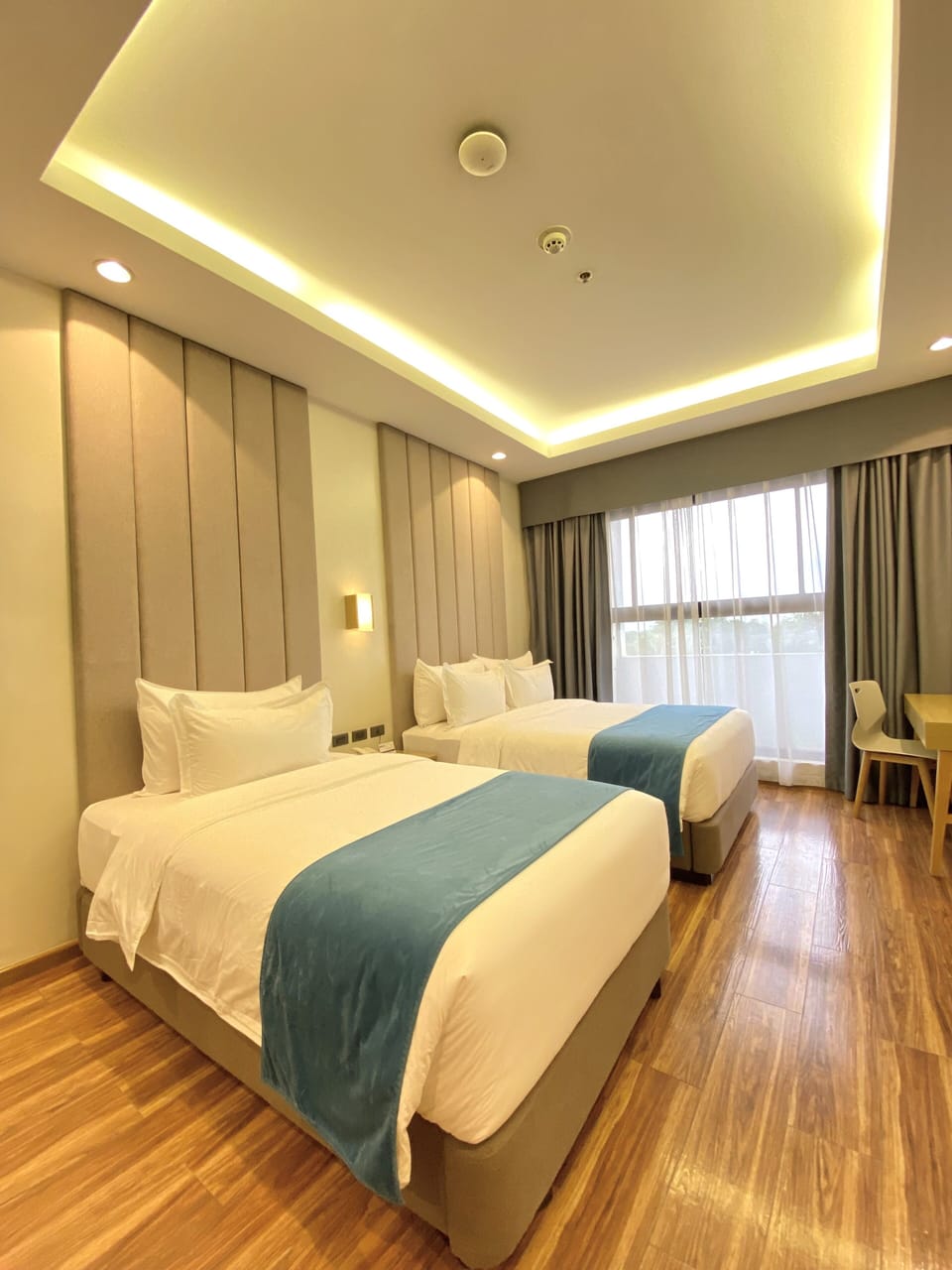 Deluxe Double Room | Memory foam beds, in-room safe, desk, laptop workspace