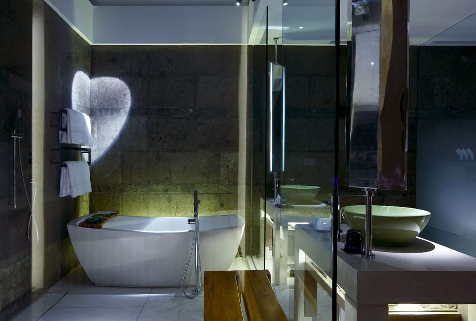 Villa, 1 Double Bed, Private Pool (Private Pool) | Bathroom | Separate tub and shower, deep soaking tub, rainfall showerhead