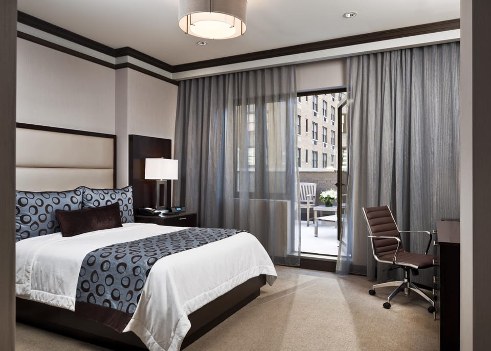 Premium bedding, pillowtop beds, in-room safe, desk