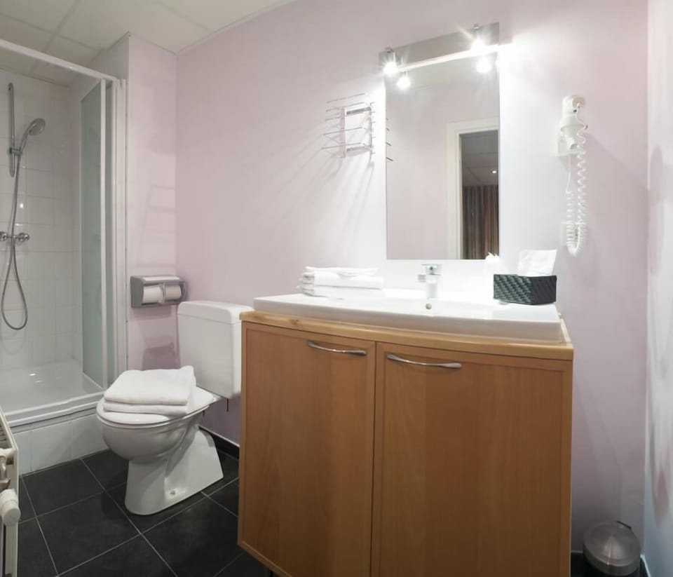 Free toiletries, hair dryer, towels