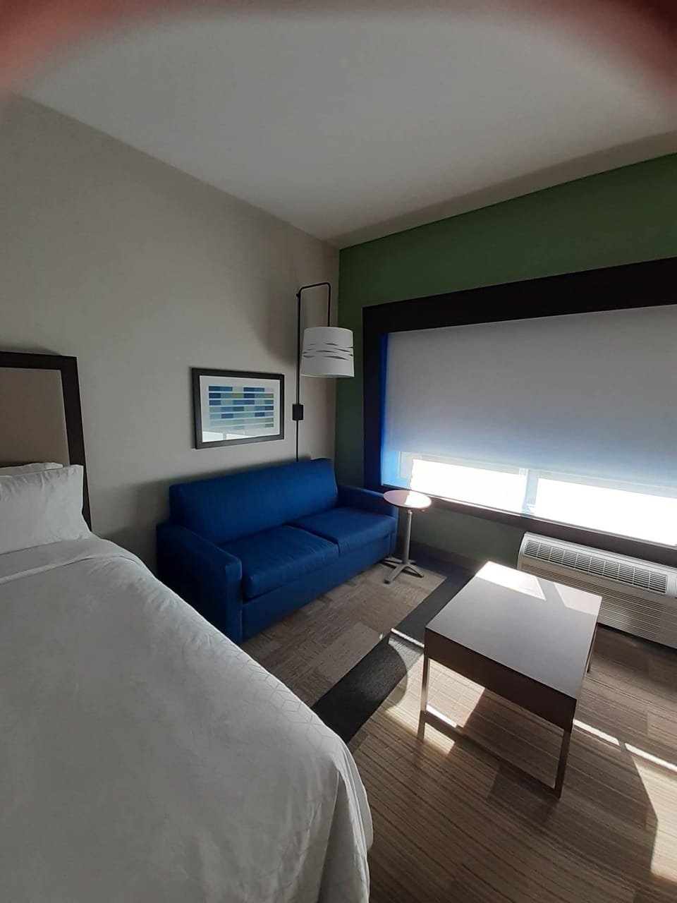 Suite, 2 Queen Beds | Living room | 43-inch Smart TV with cable channels, TV