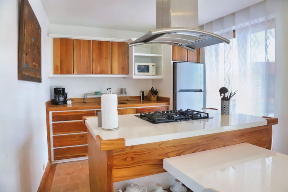 Panoramic Apartment, 2 Bedrooms | Private kitchen | Coffee/tea maker, paper towels