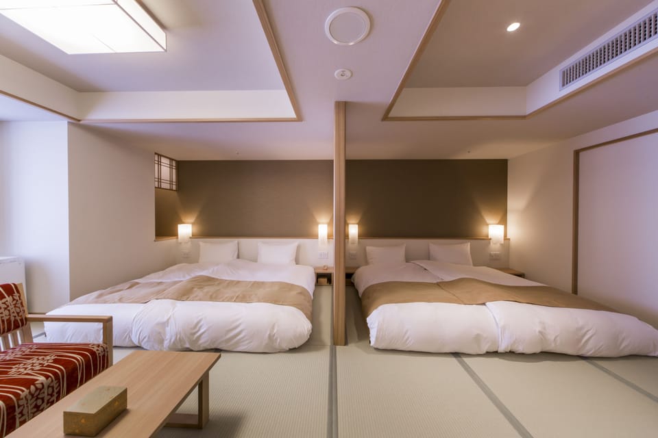 Japanese Western Style Room with 4 Beds | In-room safe, desk, WiFi (free), bed sheets