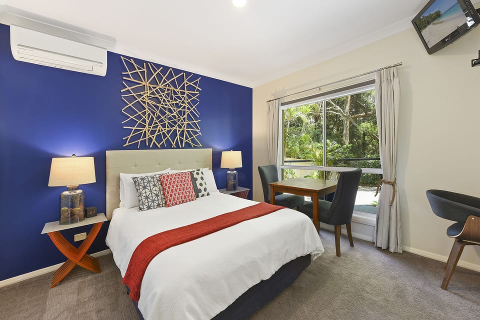 Premium bedding, pillowtop beds, blackout drapes, iron/ironing board