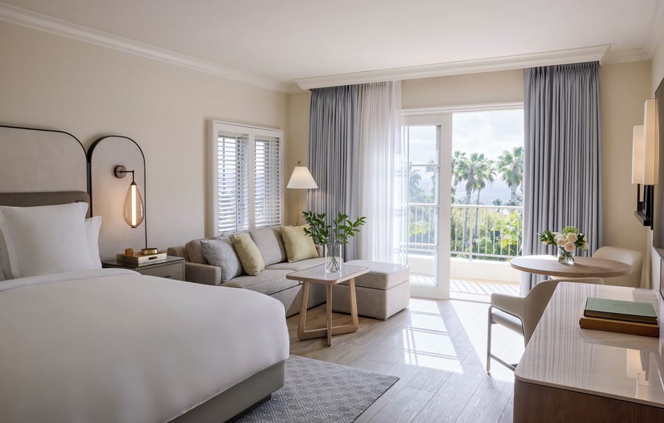 Premium bedding, down comforters, pillowtop beds, in-room safe