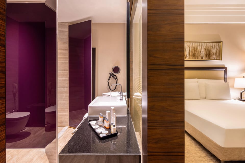 Superior Room | Bathroom | Designer toiletries, hair dryer, bathrobes, slippers