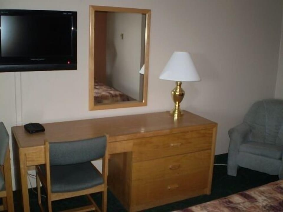 Flat-screen TV, DVD player