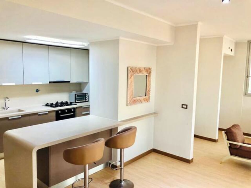 Deluxe Apartment, 2 Bedrooms | Private kitchen | Full-size fridge, microwave, oven, dishwasher