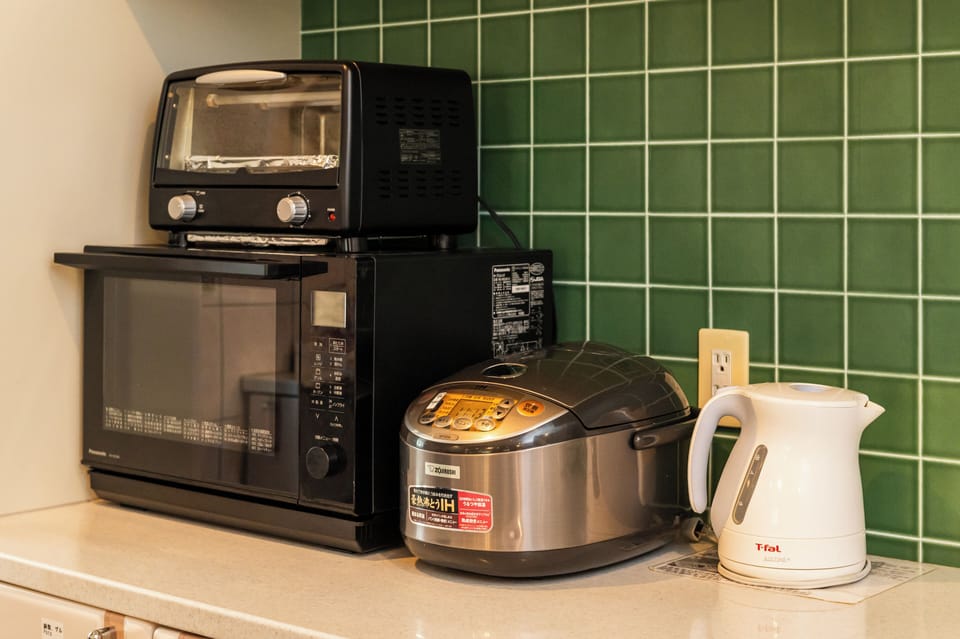 Villa | Private kitchen | Fridge, microwave, stovetop, electric kettle