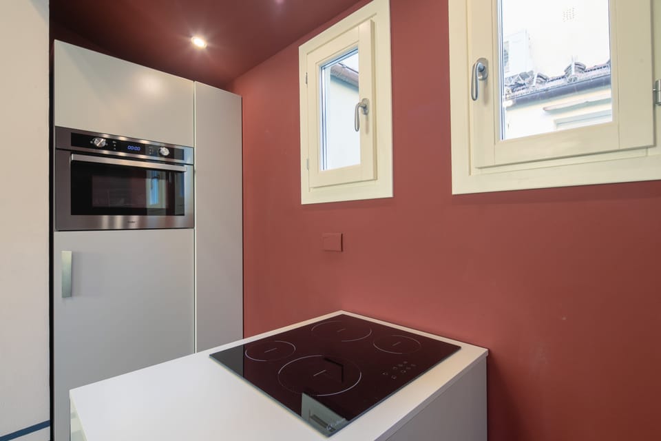 Romantic Apartment, 2 Bedrooms | Private kitchen | Full-size fridge, oven, stovetop, espresso maker