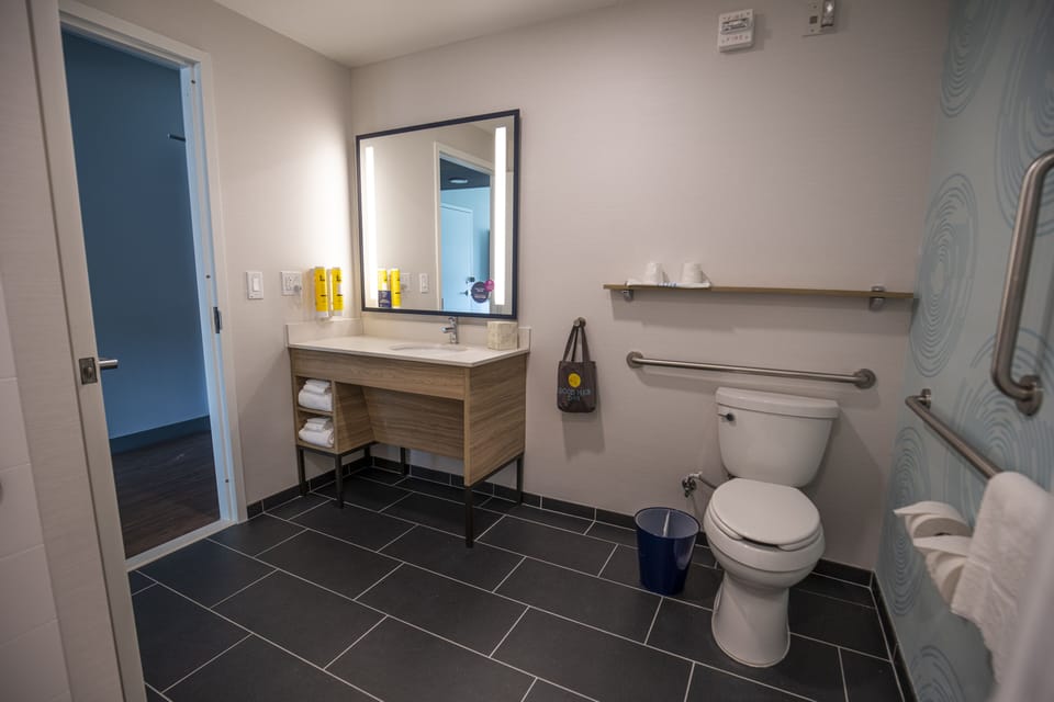 Free toiletries, hair dryer, towels, soap