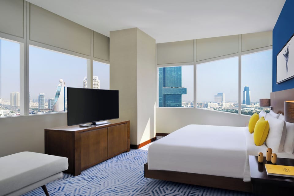 Premium bedding, down comforters, Select Comfort beds, minibar