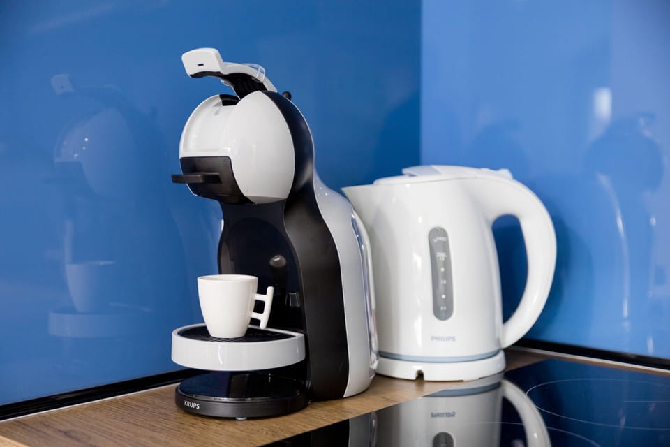 Comfort Studio | Private kitchen | Fridge, microwave, stovetop, espresso maker