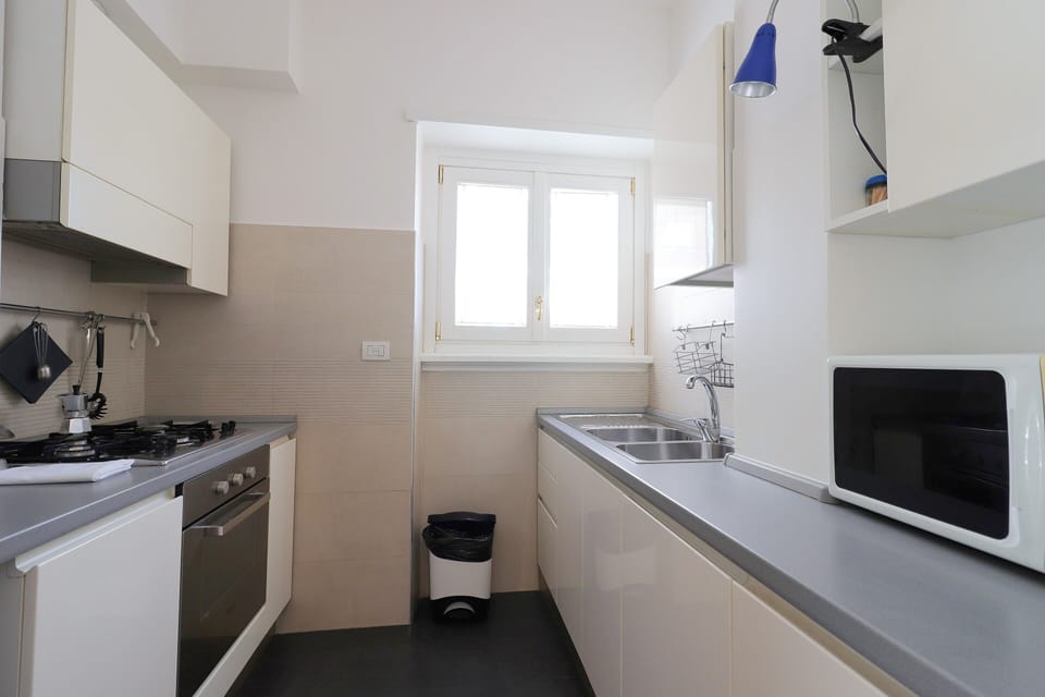 Apartment, 2 Bedrooms, Balcony | Private kitchen | Full-size fridge, microwave, oven, stovetop