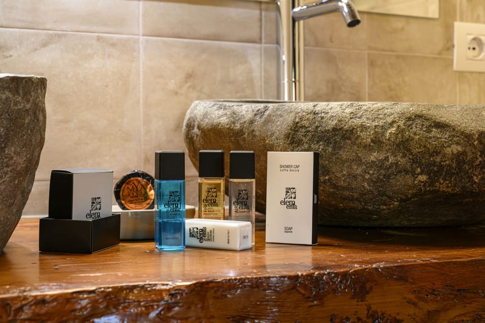 Free toiletries, hair dryer, slippers, bidet