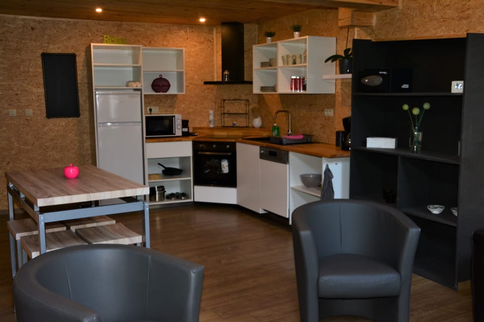 Apartment | Private kitchen | Fridge, microwave, stovetop, dishwasher