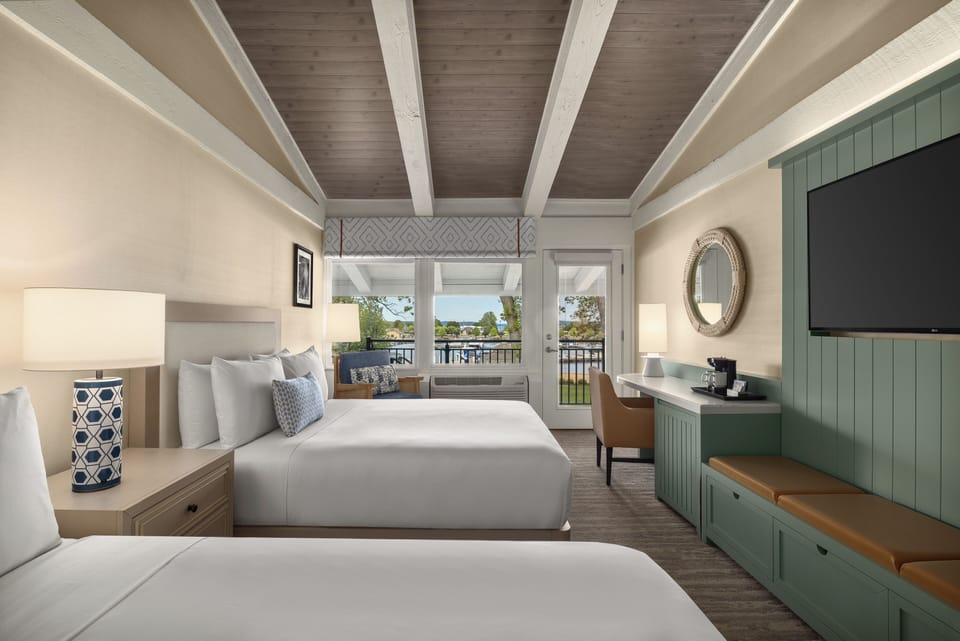 Room, 2 Queen Beds, Harbor View | Premium bedding, in-room safe, desk, iron/ironing board