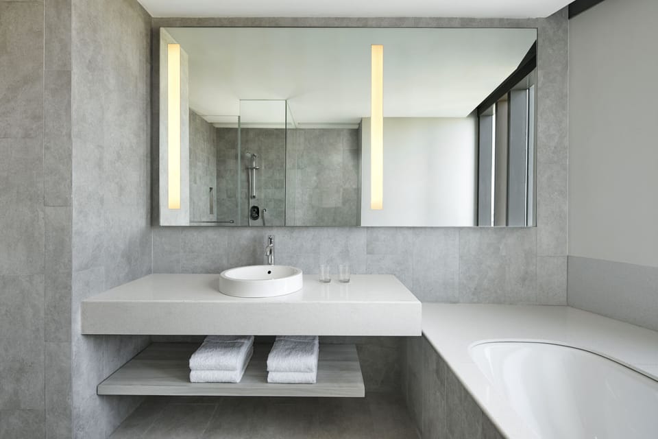Junior Suite, 1 King Bed, Non Smoking | Bathroom sink