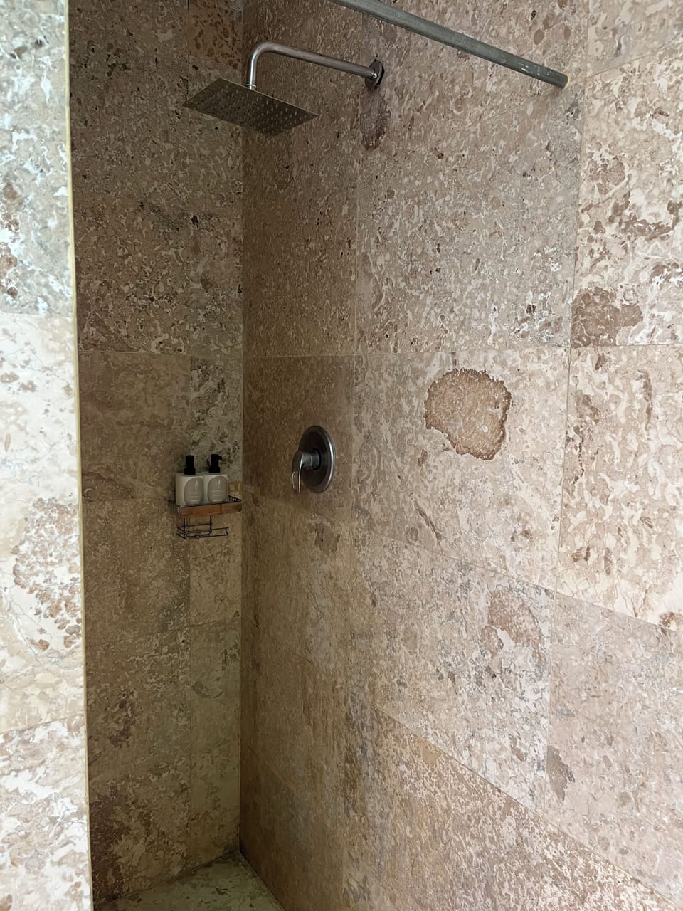 Shower, free toiletries, hair dryer, slippers