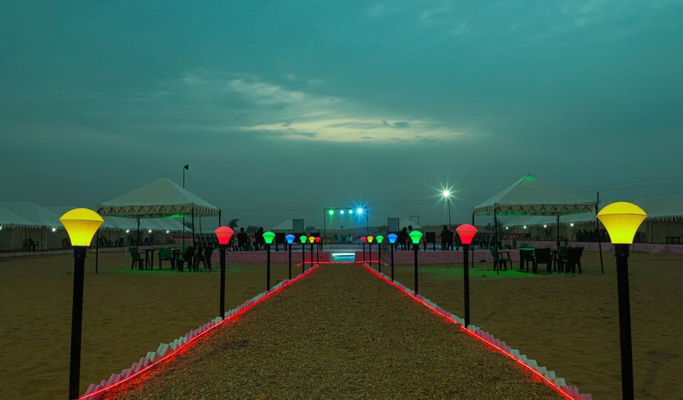 Outdoor wedding area
