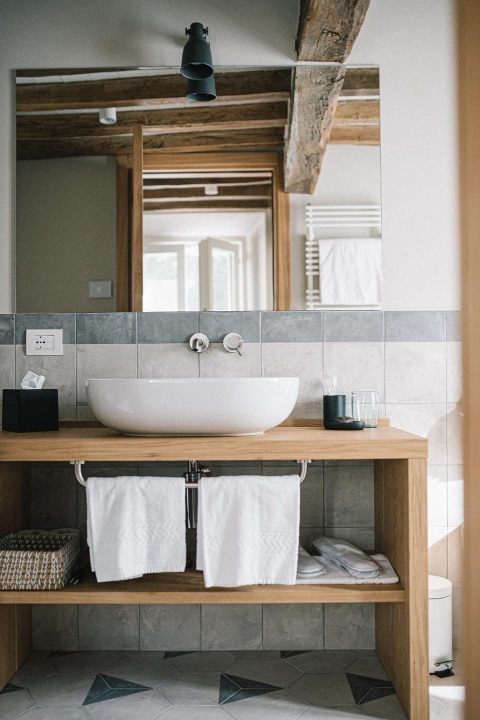 Hair dryer, bathrobes, slippers, bidet