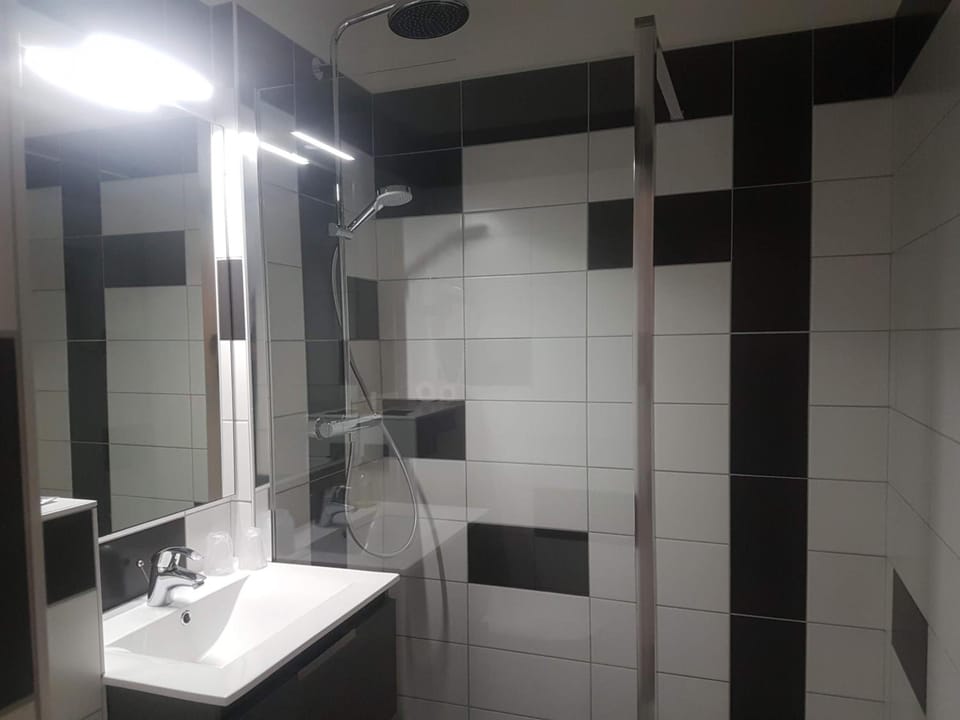 Hair dryer, soap, shampoo, toilet paper