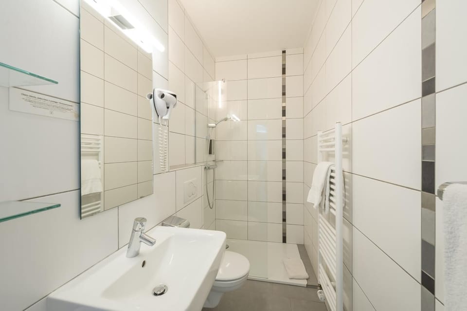 Free toiletries, hair dryer, towels