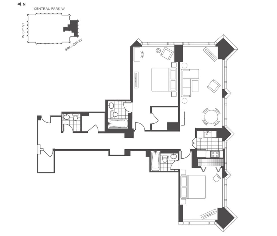 Park View Two Bedroom Suite | Premium bedding, in-room safe, desk, blackout drapes