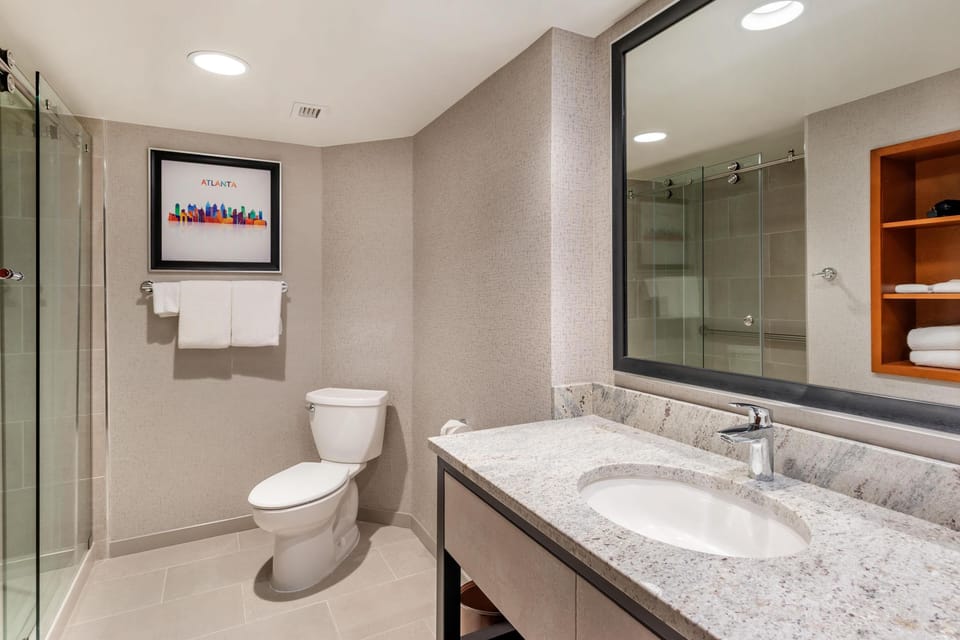 Free toiletries, hair dryer, towels