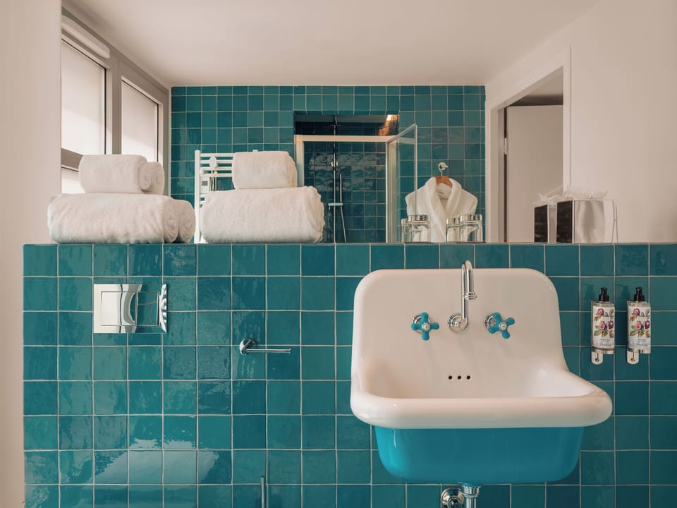 Superior Room (Shower) | Bathroom | Shower, rainfall showerhead, eco-friendly toiletries, hair dryer