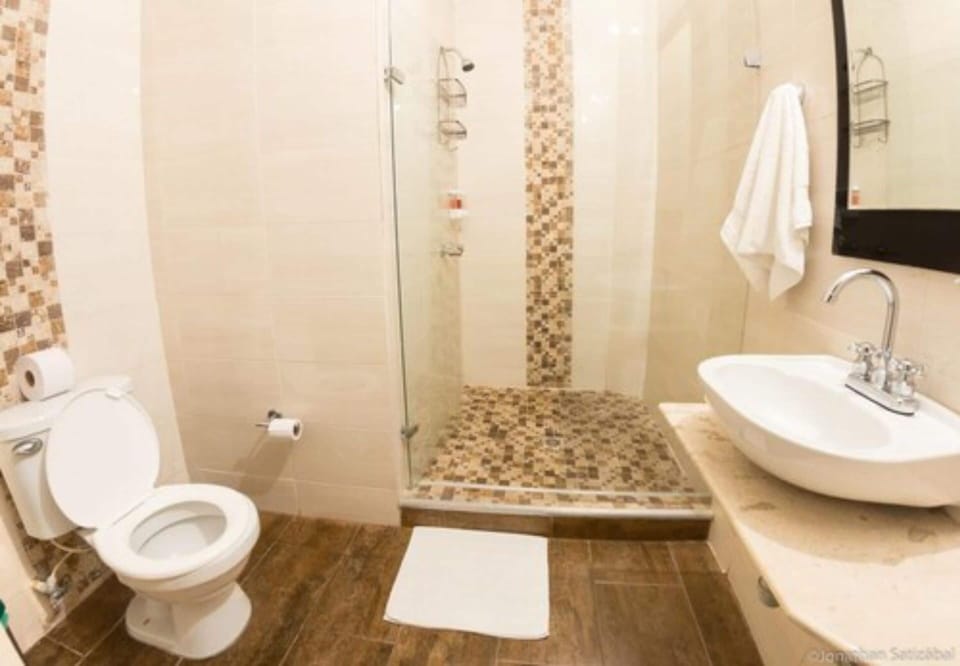 Hair dryer, towels