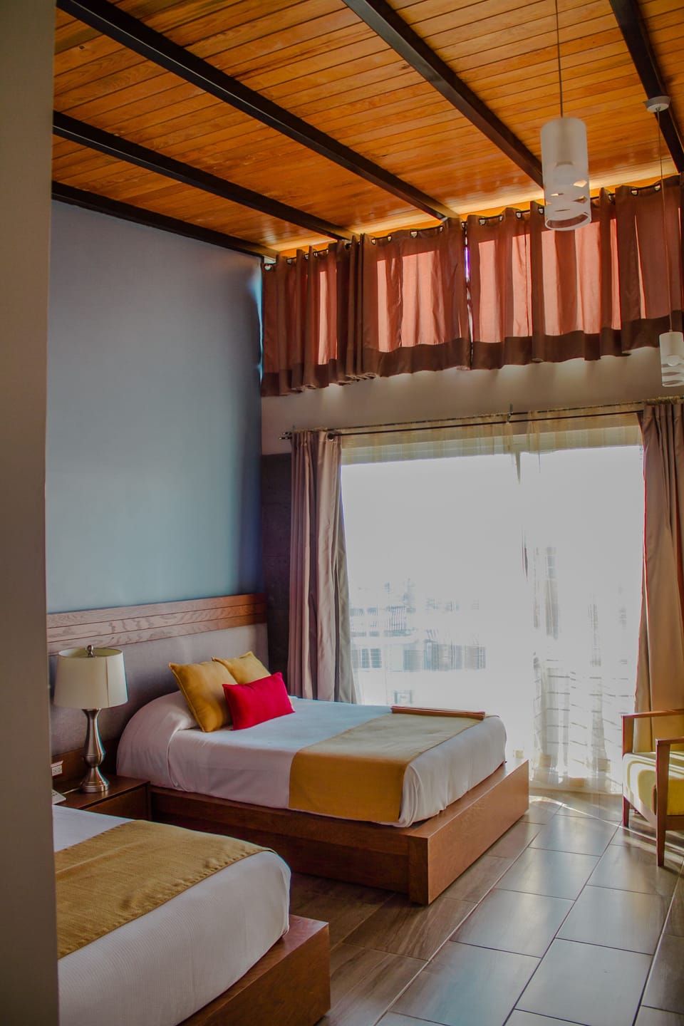 Family Double Room, 2 Double Beds | Egyptian cotton sheets, premium bedding, down comforters