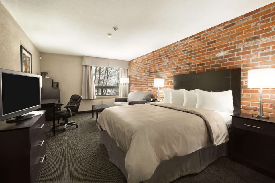 Room, 1 King Bed, Non Smoking | Desk, laptop workspace, iron/ironing board, free cribs/infant beds