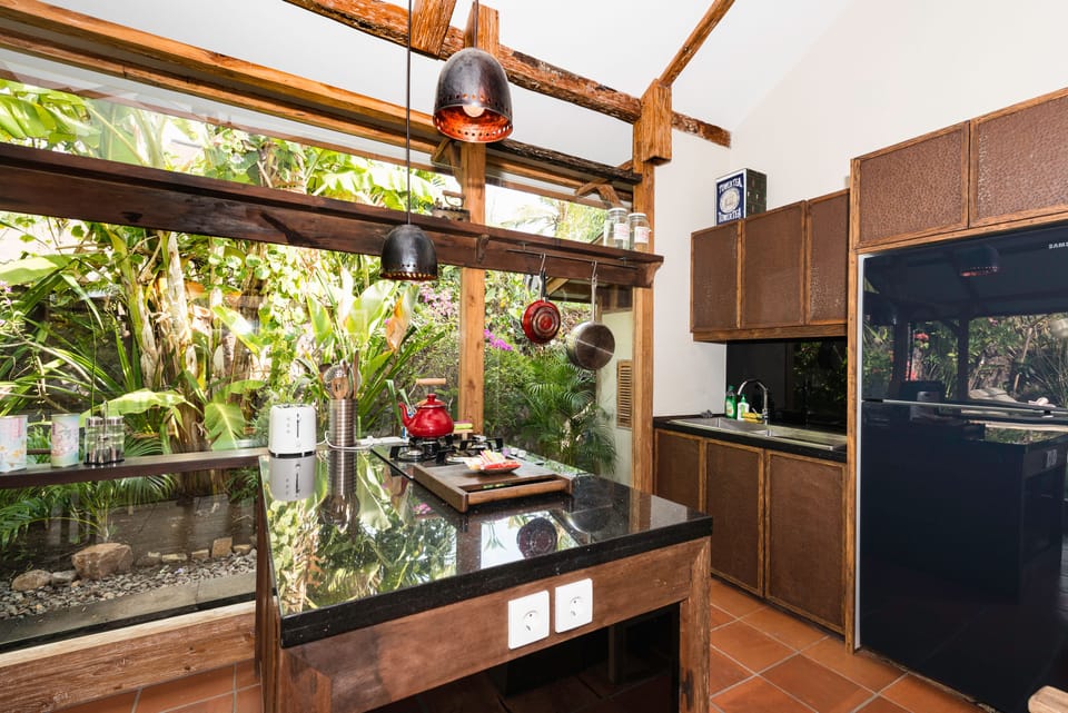 Honeymoon Villa, 1 Bedroom | Private kitchenette | Coffee/tea maker, full-size fridge, stovetop, electric kettle