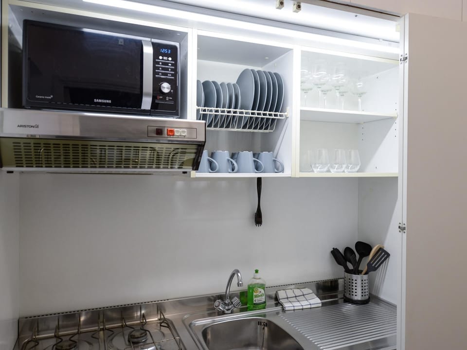 Apartment (2 Bedrooms) | Private kitchen | Fridge, stovetop, dishwasher, espresso maker