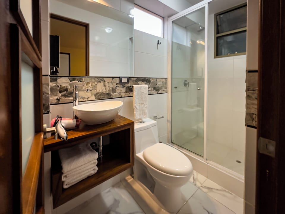 Deluxe Room | Bathroom | Free toiletries, towels, soap, shampoo