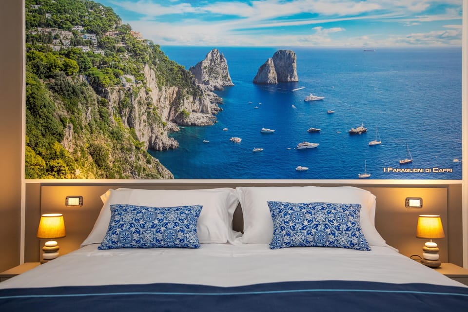 Double Room (Capri) | Premium bedding, memory foam beds, minibar, in-room safe