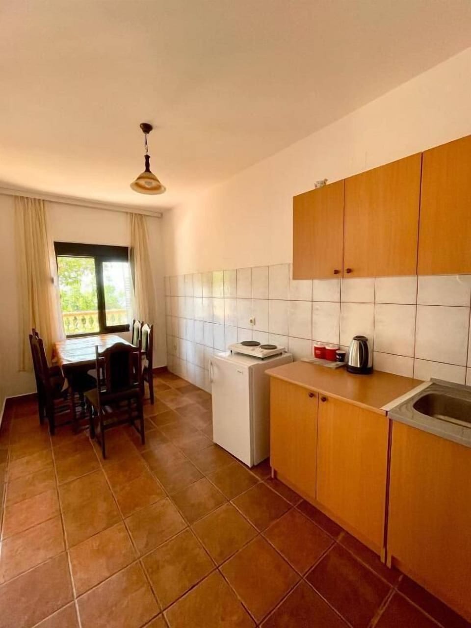 Basic Apartment, 1 Bedroom, Balcony, Partial Sea View | Private kitchen | Fridge