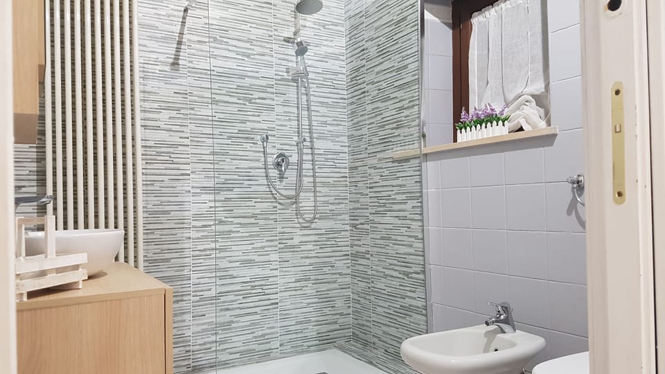Deluxe Room | Bathroom | Shower, hair dryer, towels, soap