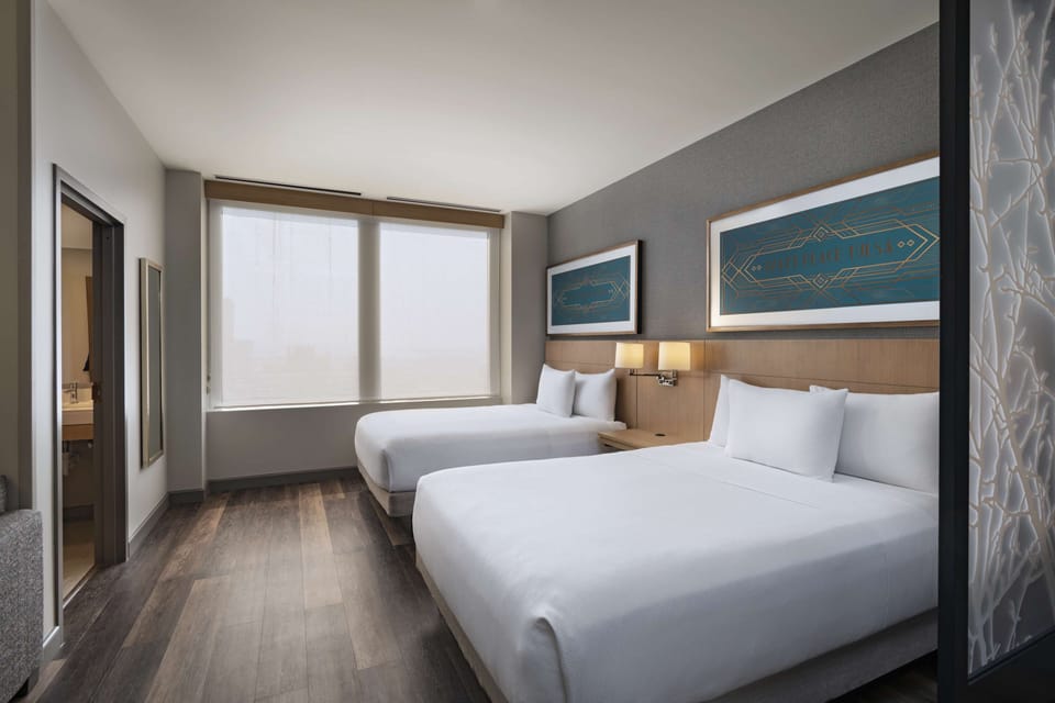In-room safe, desk, laptop workspace, blackout drapes