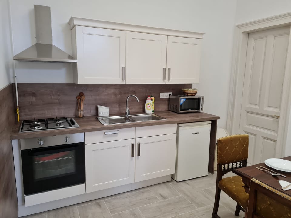 Classic Triple Room, Private Bathroom | Private kitchen | Fridge, microwave, oven, stovetop