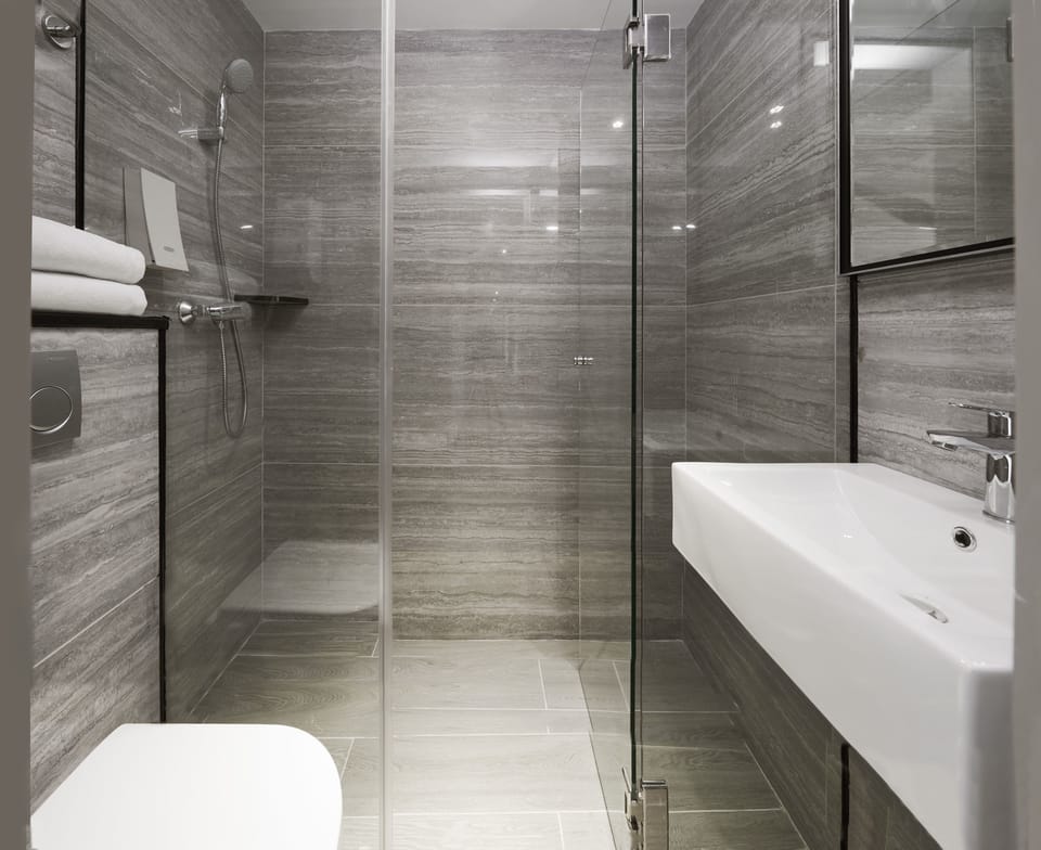 Triple Room | Bathroom | Shower, free toiletries, hair dryer, towels