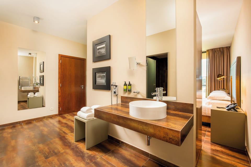Standard Double Room | Bathroom | Shower, rainfall showerhead, eco-friendly toiletries, hair dryer