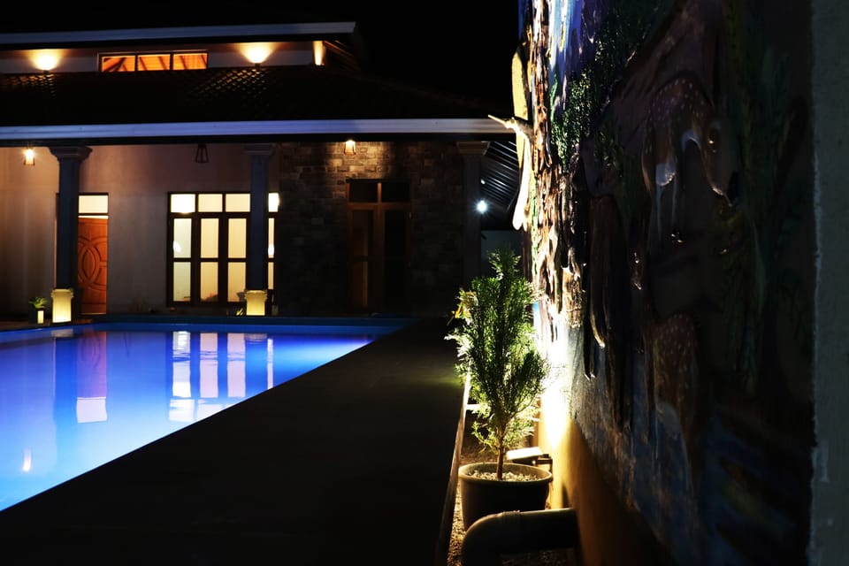 Front of property - evening/night