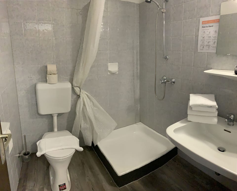 Free toiletries, hair dryer, towels, soap