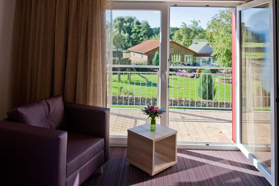 Superior Double Room, Terrace | Living area | LED TV