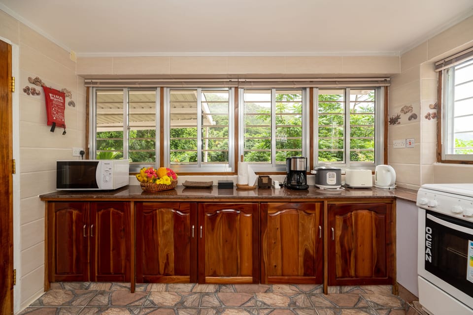 Standard Double Room (Rozanmer) | Private kitchen | Full-size fridge, microwave, oven, stovetop