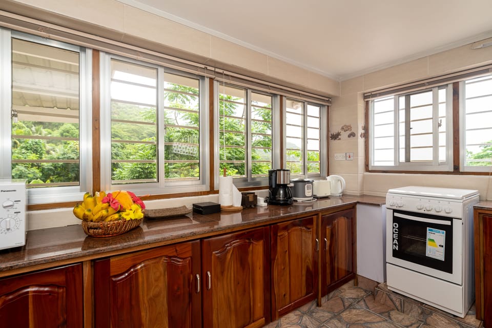 Standard Double Room (Rozanmer) | Private kitchen | Full-size fridge, microwave, oven, stovetop