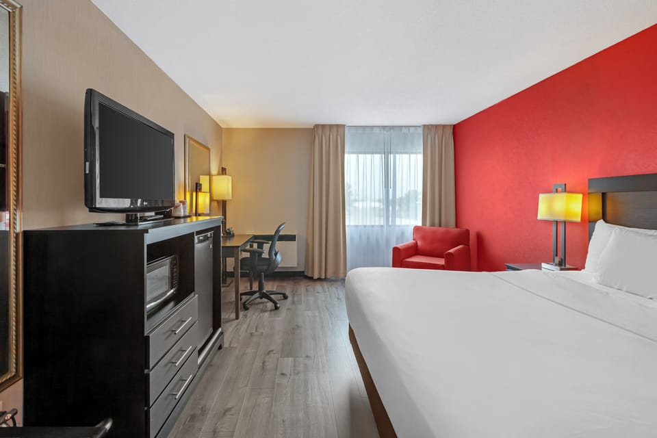 Standard Room, 1 King Bed, Non Smoking | Down comforters, desk, blackout drapes, iron/ironing board