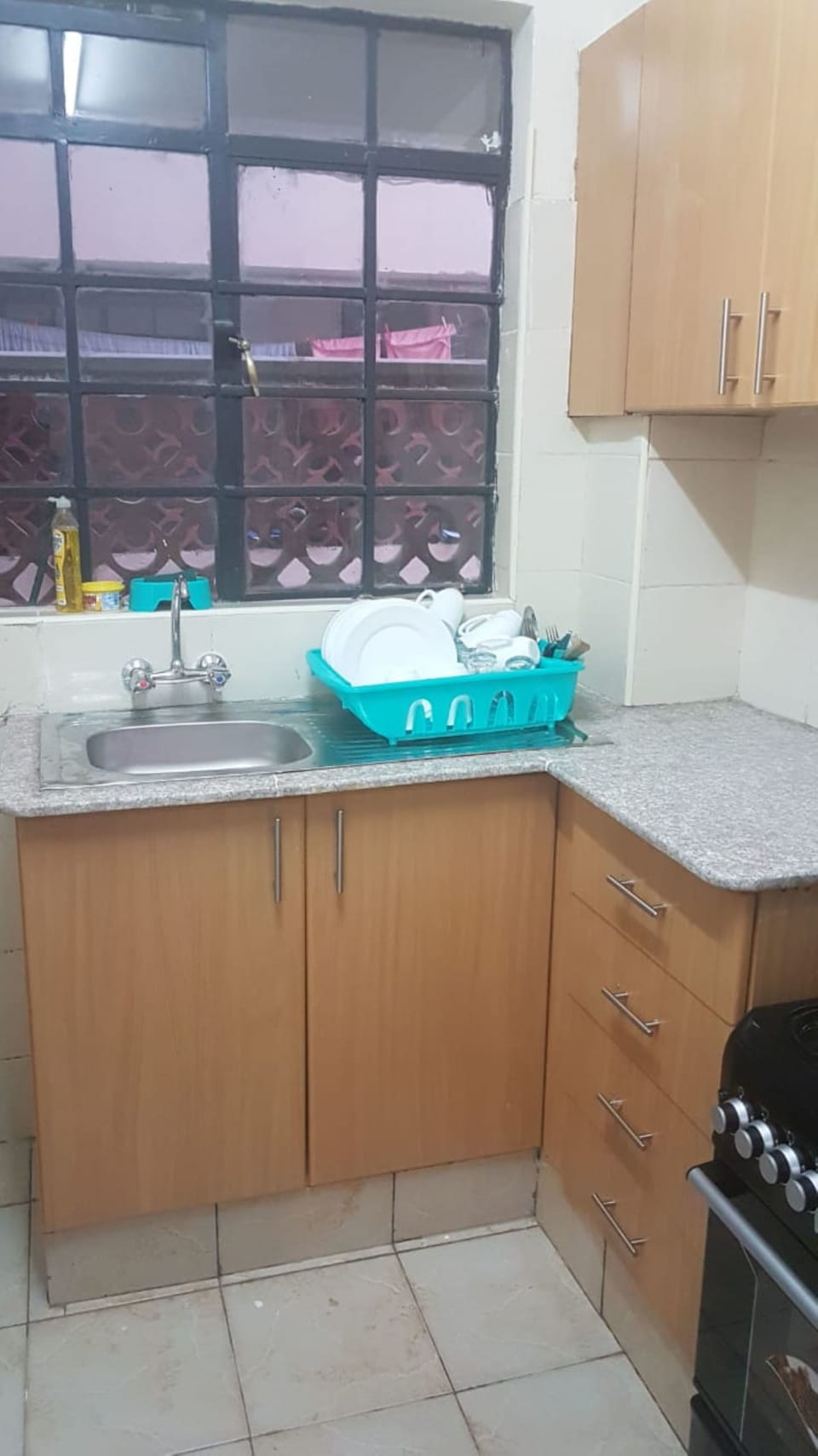 Apartment | Private kitchen | Fridge, microwave, oven, stovetop
